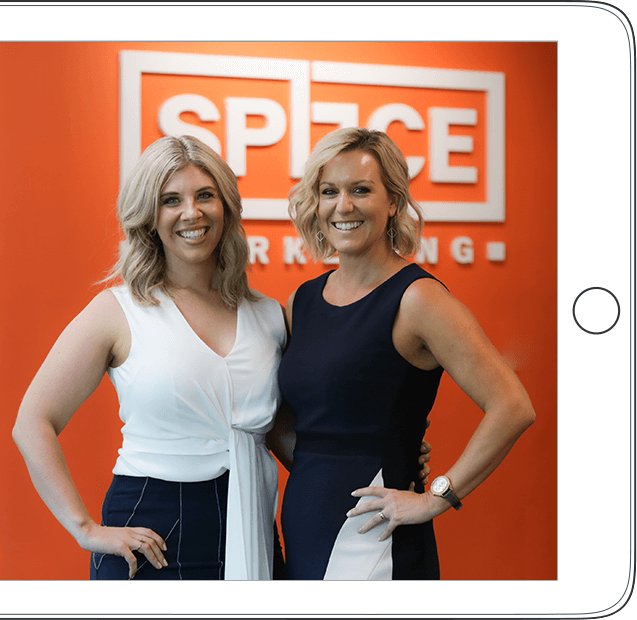Ellie and Kelly in Splice Marketing