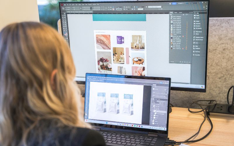 Splice Marketing team working on creating brand identity